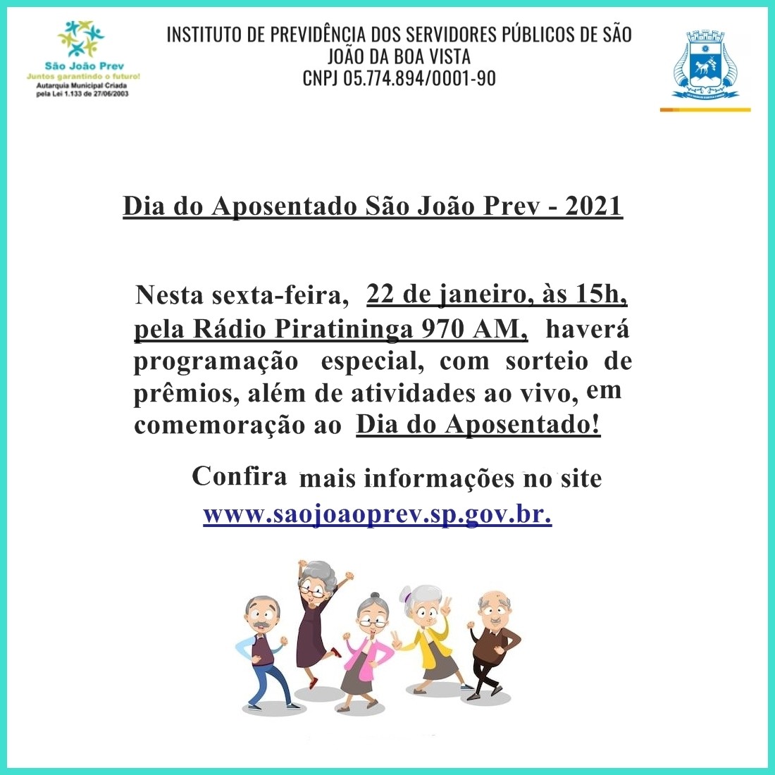 São João Prev participa de programa de rádio pelo Dia do Aposentado